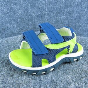 Cat & Jack Boys Gladiator Size T 5 Medium Shoes Blue Synthetic Hook‎ & Loop